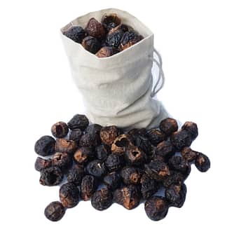 Soap nuts in muslin bag