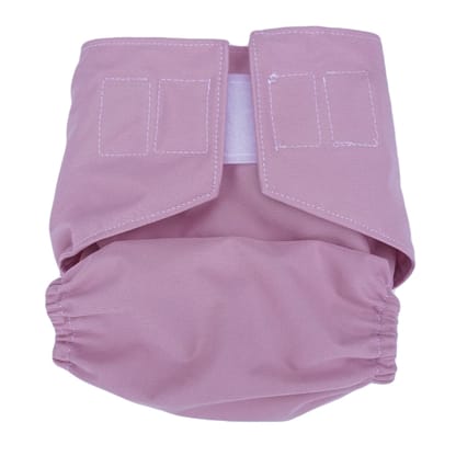 Reusable nappy in blush rose - snapped smaller